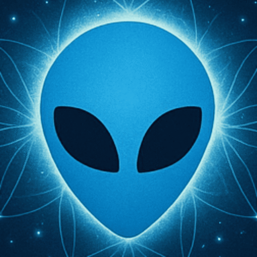 Blue Alien Coin